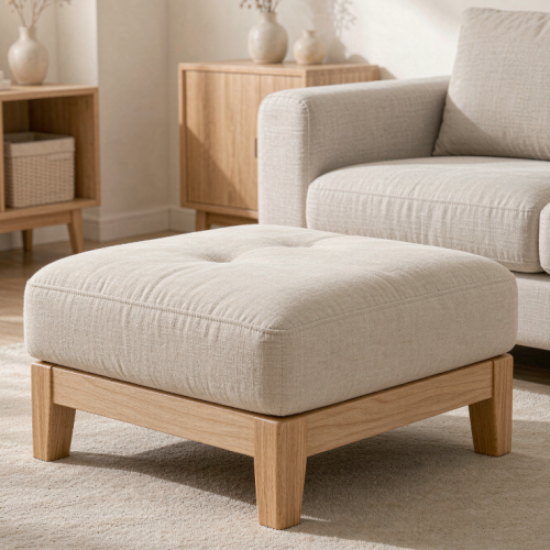 Square footstool